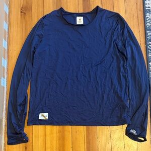 Tracksmith Blue Long Sleeve Shirt